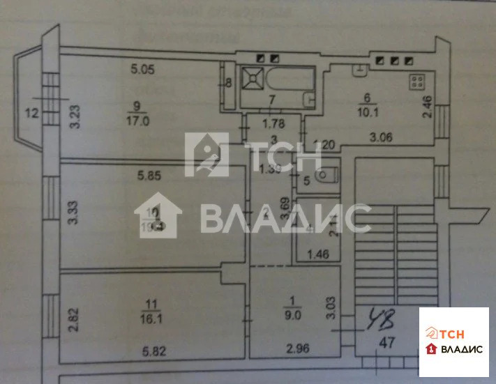 городской округ Королёв, Королёв, улица Грабина, д.11/2, 3-комнатная ... - Фото 17