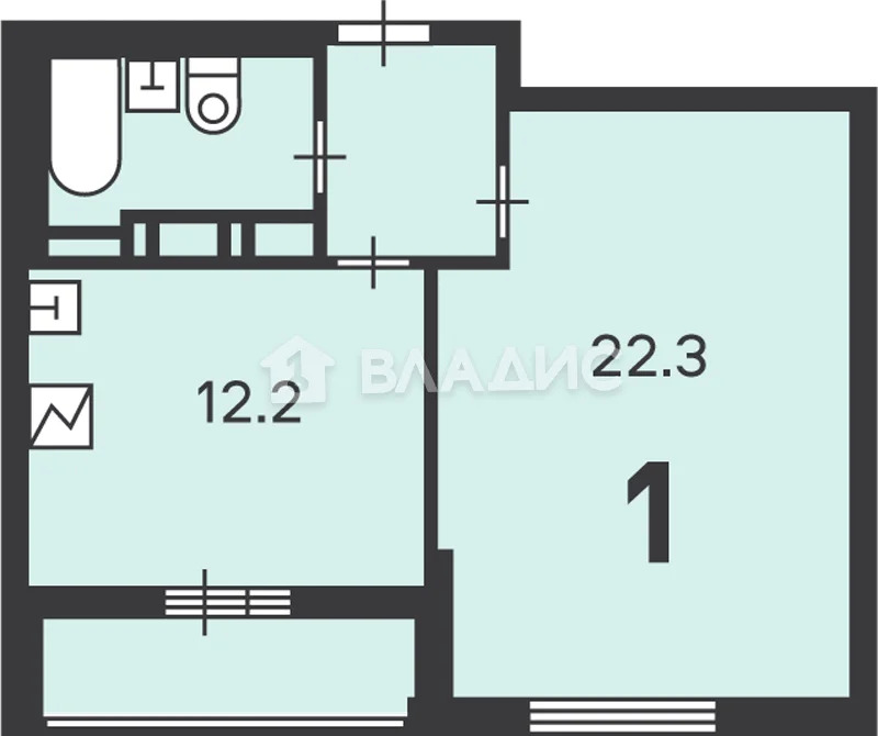 Москва, проезд Шелихова, д.9к1, 1-комнатная квартира на продажу - Фото 9