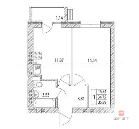 Продажа квартиры, Царево, Пестречинский район, ул. Петра Гаврилова - Фото 9