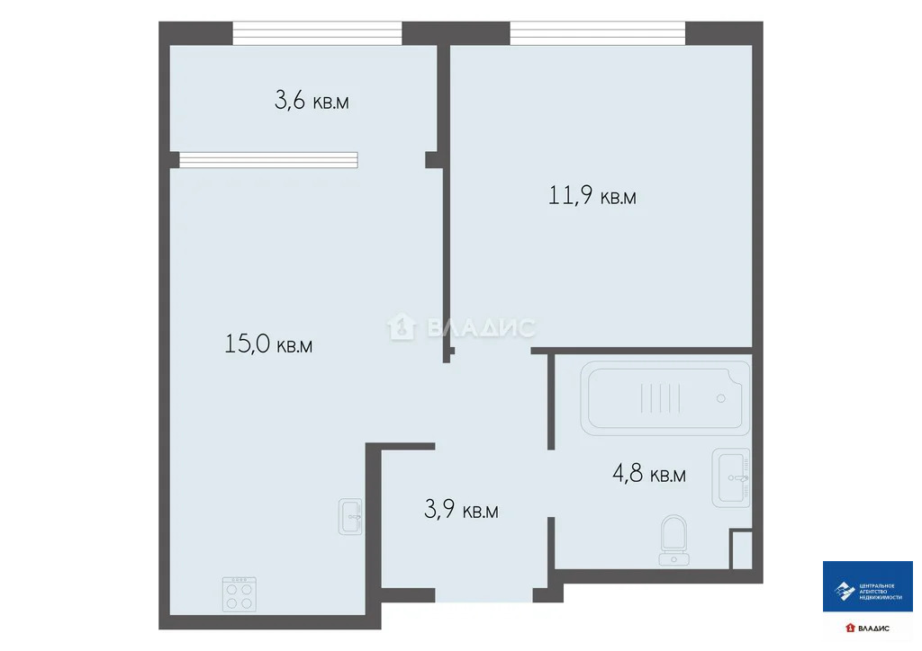 Продажа квартиры, Дядьково, Рязанский район, 1-й Бульварный проезд - Фото 15
