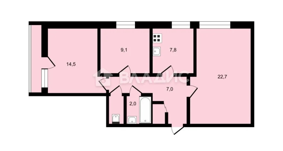 Москва, улица Довженко, д.8к2, 3-комнатная квартира на продажу - Фото 6