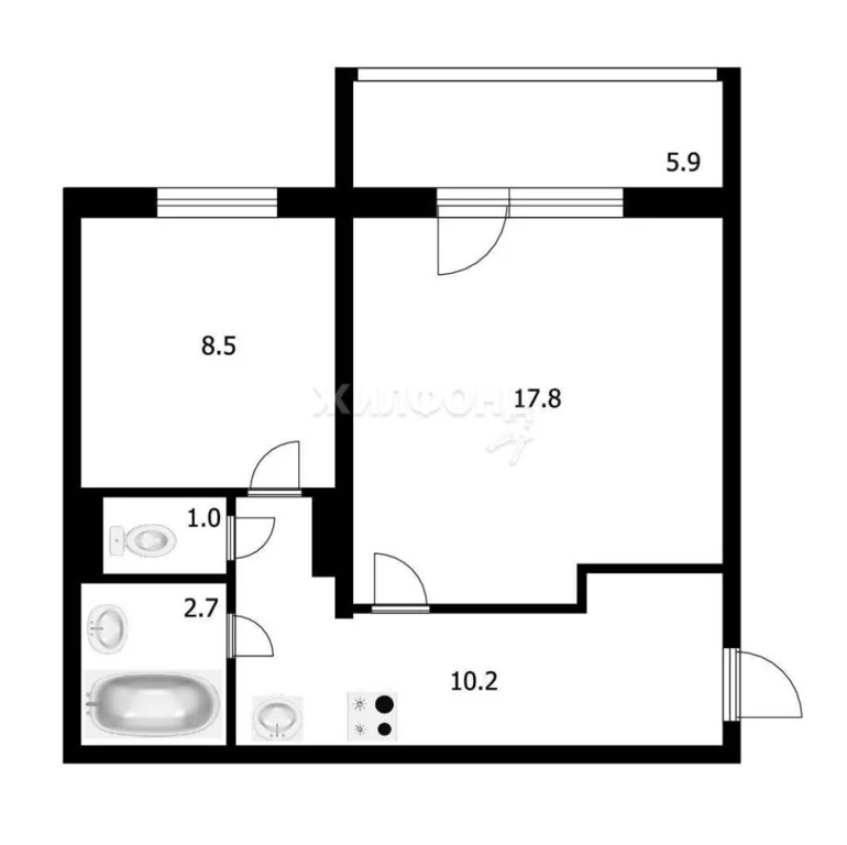 Продажа квартиры, Краснообск, Новосибирский район, 2-й микрорайон - Фото 0