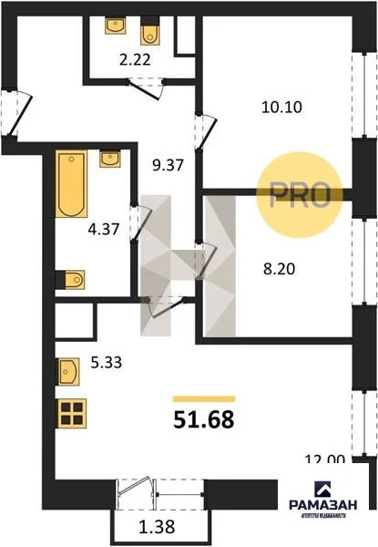 Продажа квартиры в новостройке, Казань, м. Проспект Победы, ул. ... - Фото 1