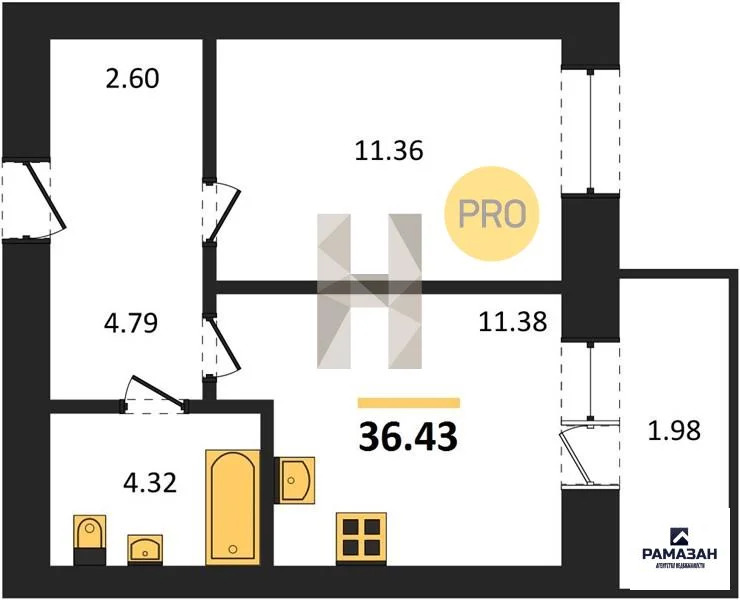 Продажа квартиры в новостройке, Казань, м. Горки, ул. Родины - Фото 1