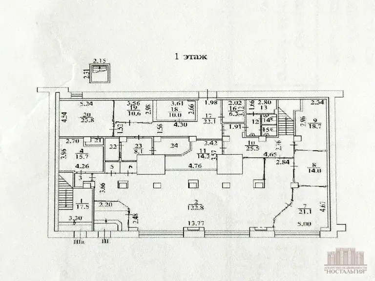 Аренда помещения свободного назначения 1202.7м - Фото 17