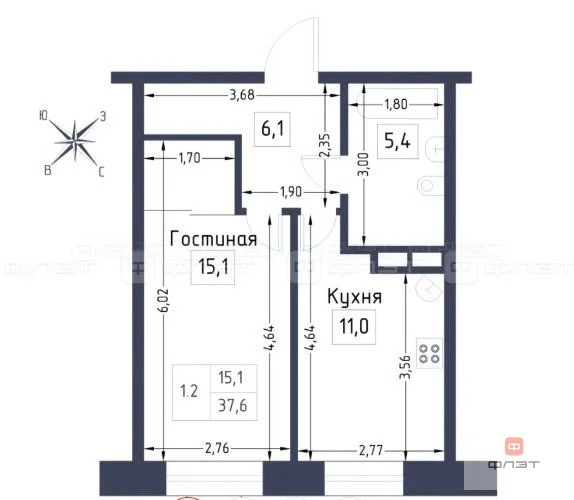 Продажа квартиры в новостройке, Усады, Лаишевский район, ул. Теплых ... - Фото 10