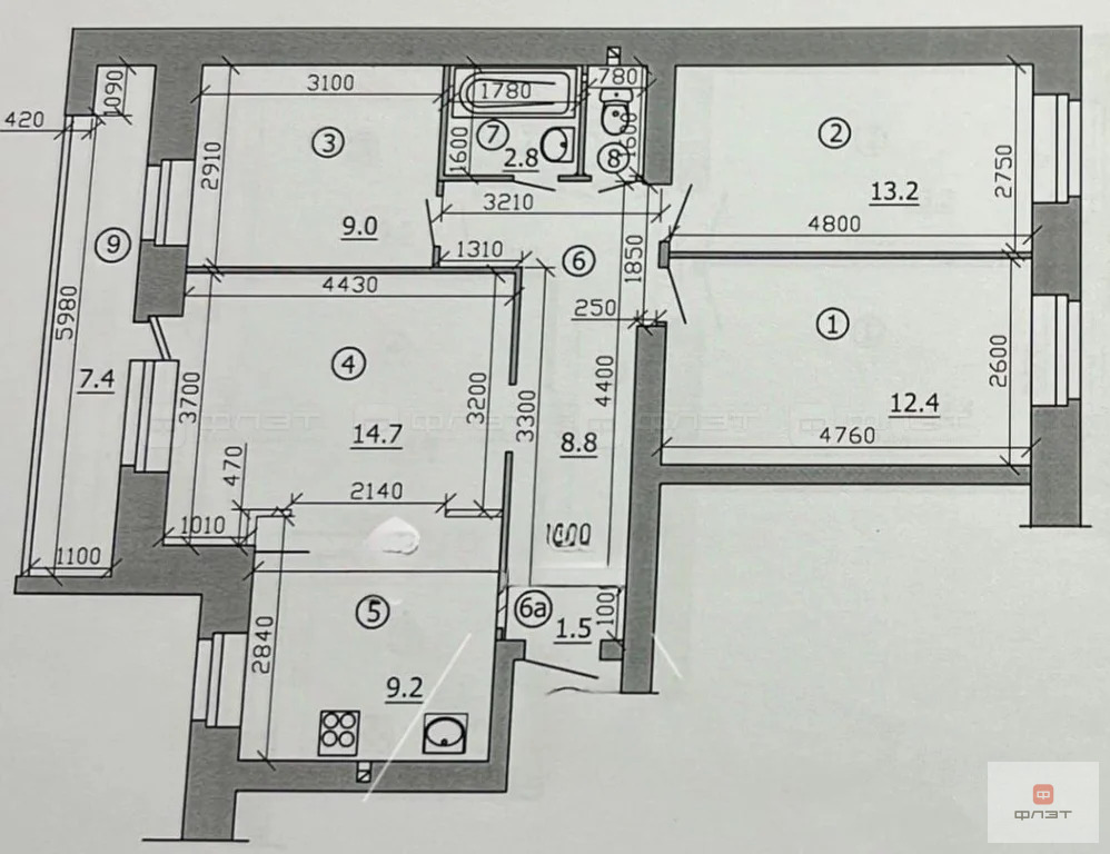Продажа квартиры, Казань, ул. Дачная (Вахитовский р-н) - Фото 26