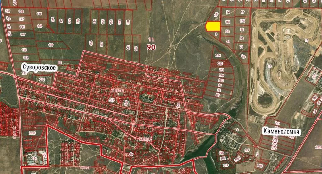 Кадастровая карта сакского района