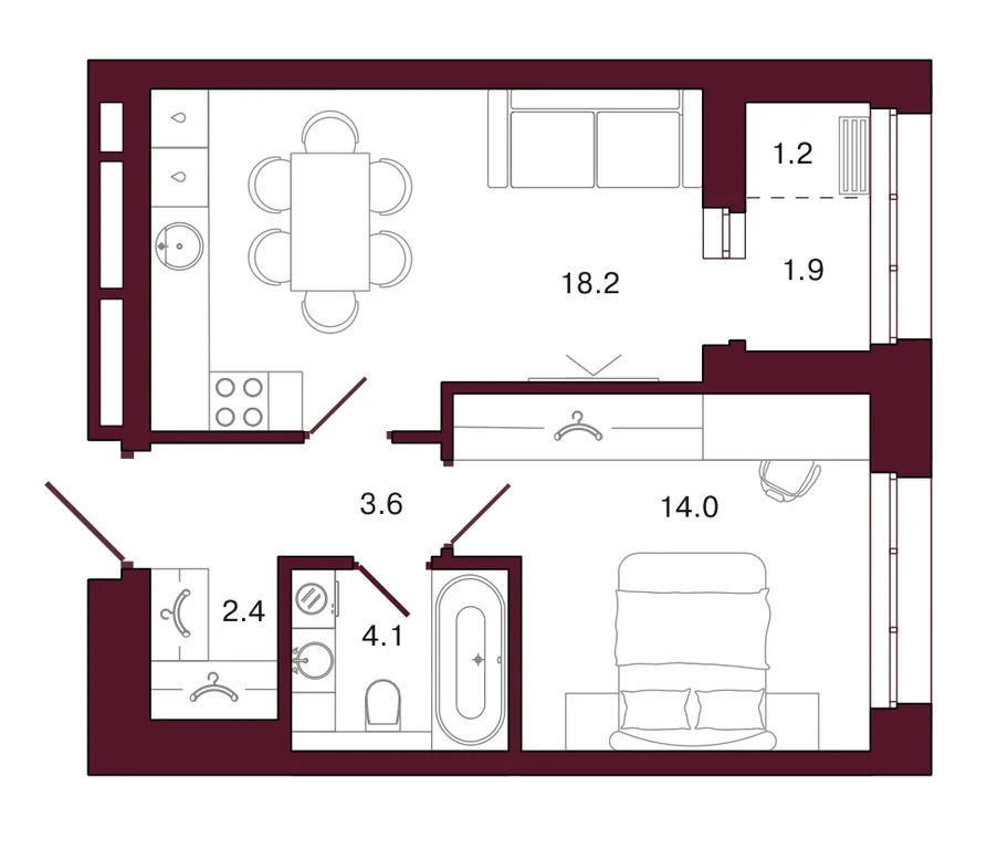 Продается квартира, 46 м - Фото 2