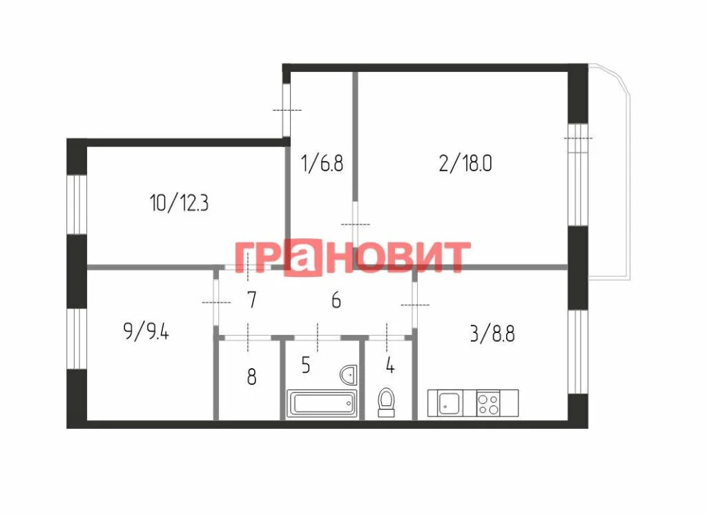 Продажа квартиры, Новосибирск, Владимира Высоцкого - Фото 27