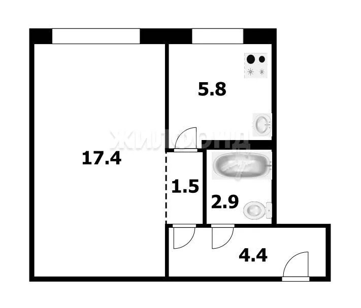 Продажа квартиры, Новосибирск, ул. Демьяна Бедного - Фото 19