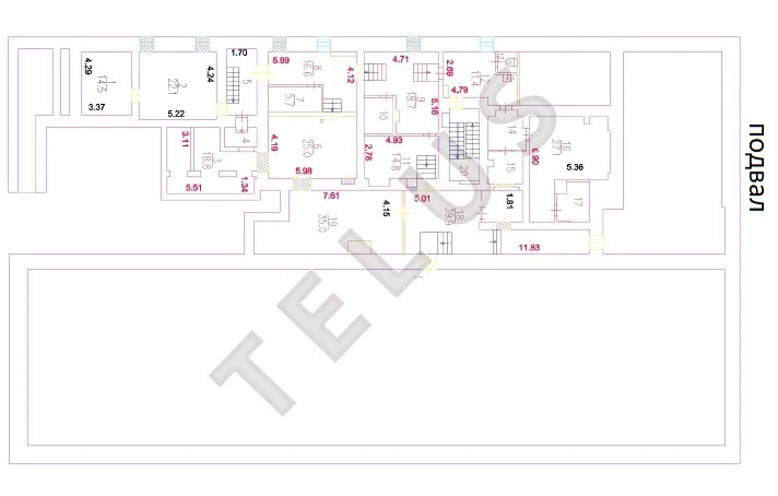 м.Маяковская, ул.1-я Тверская-Ямская, 982 м2, Здание (ном. объекта: ... - Фото 16