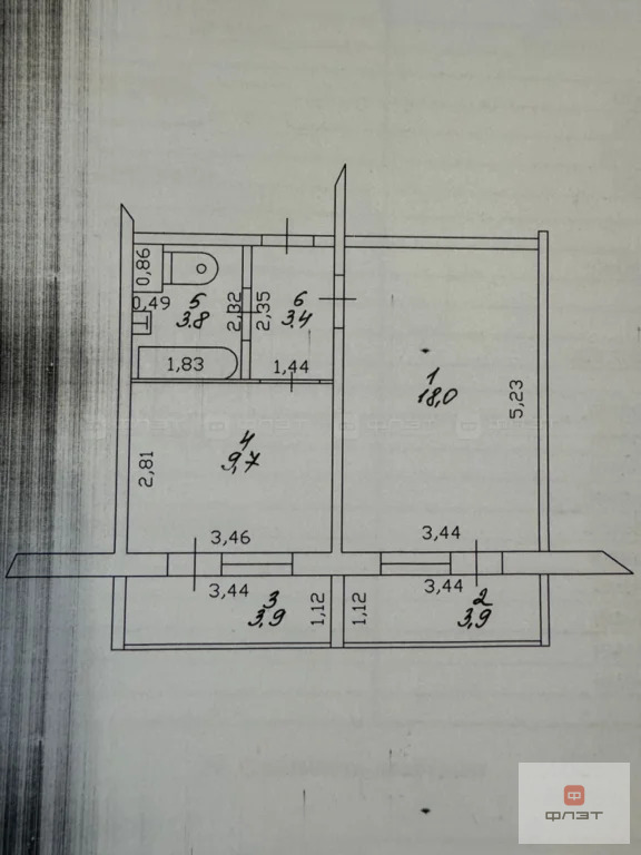 Продажа квартиры, Казань, городок. Военный 33-й - Фото 10