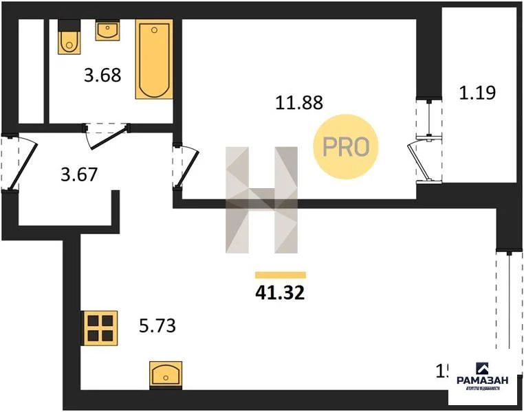 Продажа квартиры в новостройке, Казань, м. Яшьлек, ул. Меридианная - Фото 1
