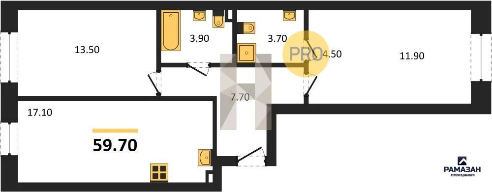 Продажа квартиры в новостройке, Казань, м. Проспект Победы, ул. ... - Фото 1