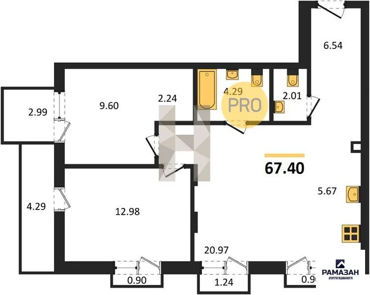 Продажа квартиры в новостройке, Казань, м. Авиастроительная, ул. ... - Фото 1