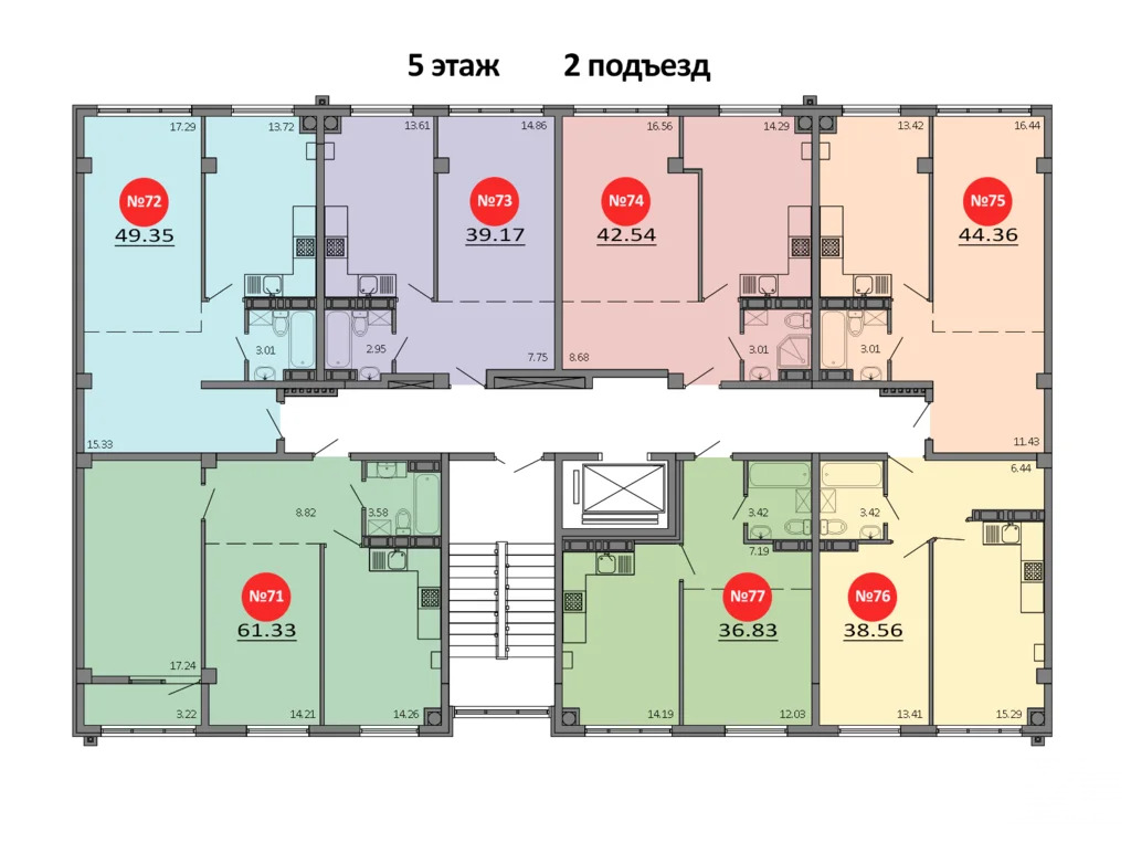 Продажа квартиры в новостройке, Белоглинка, Симферопольский район, ... - Фото 3