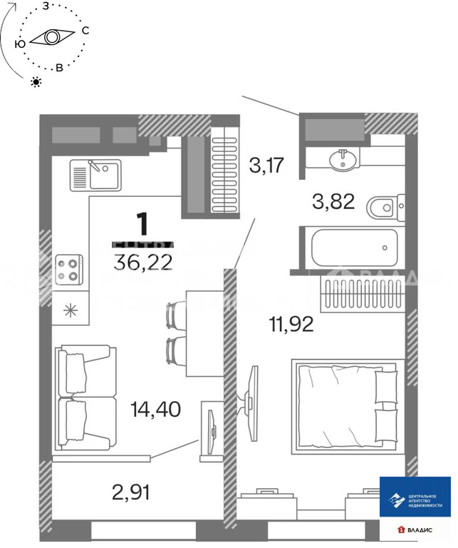 Продажа квартиры, Рязань, жилой комплекс Метропарк - Фото 2