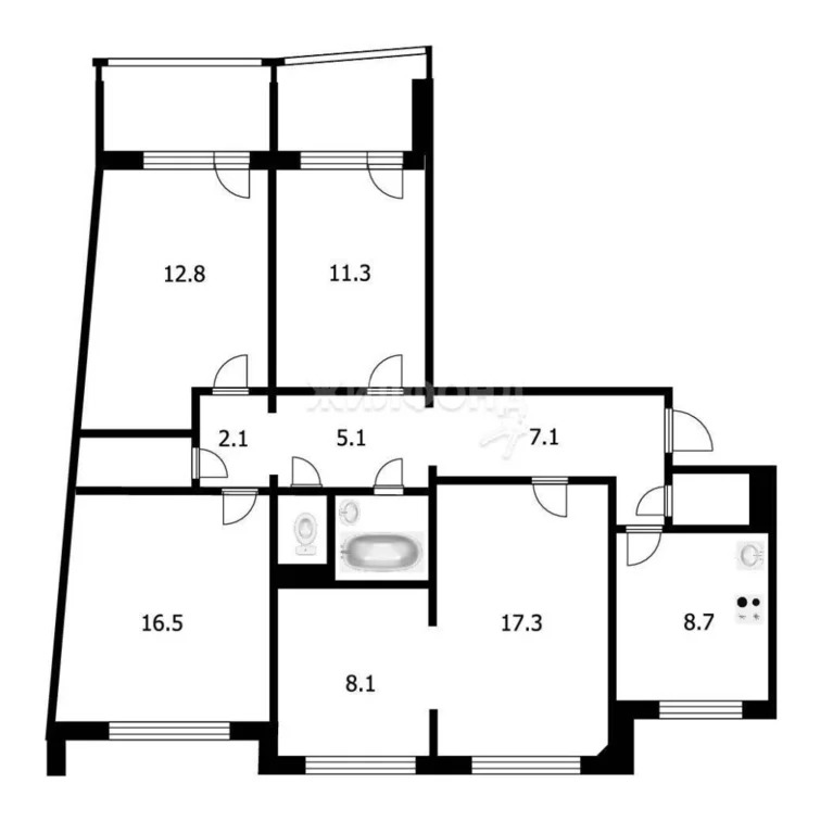 Продажа квартиры, Краснообск, Новосибирский район, 2-й микрорайон - Фото 26