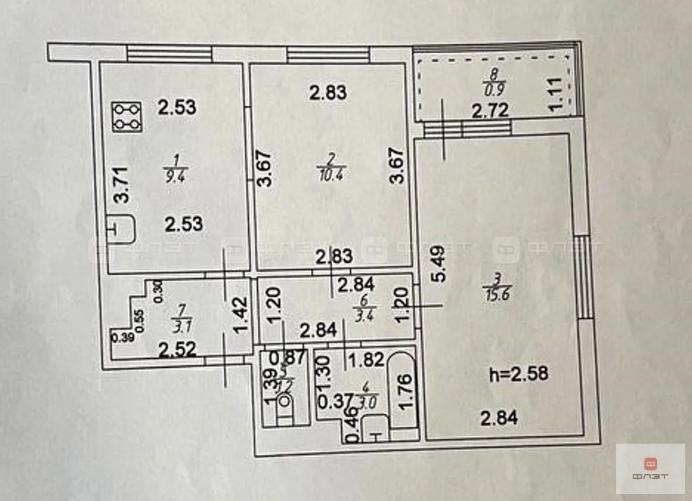 Продажа квартиры, Казань, ул. Маршрутная - Фото 24