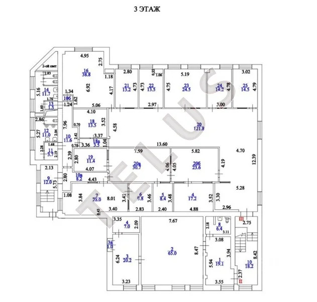 м Достоевская, 3-й Самотечный переулок, 2400 м2, Здание (ном. объекта: ... - Фото 13