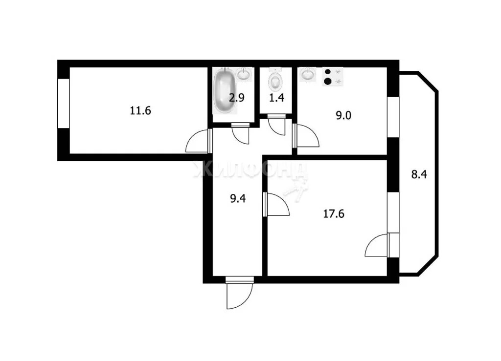 Продажа квартиры, Новосибирск, Гребенщикова - Фото 23