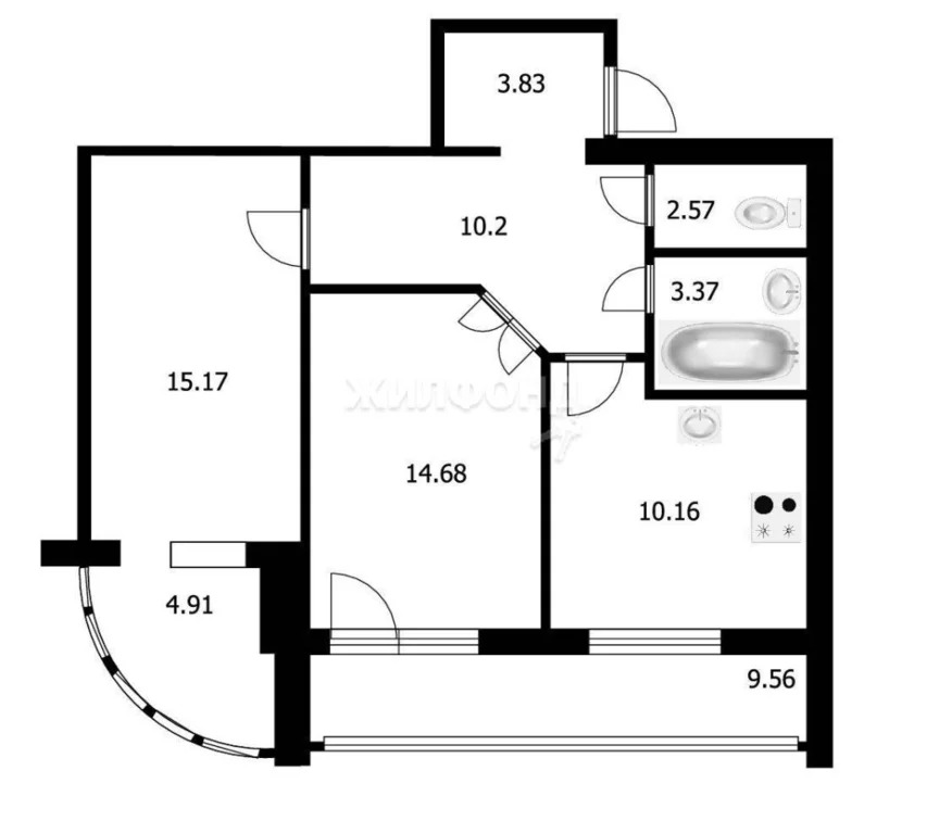 Продажа квартиры, Краснообск, Новосибирский район, 2-й микрорайон - Фото 19