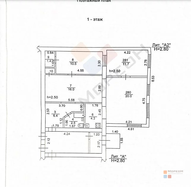 3-я квартира, 73.20 кв.м, 1/5 этаж, цмр, Офицерская ул, 7800000.00 . - Фото 19