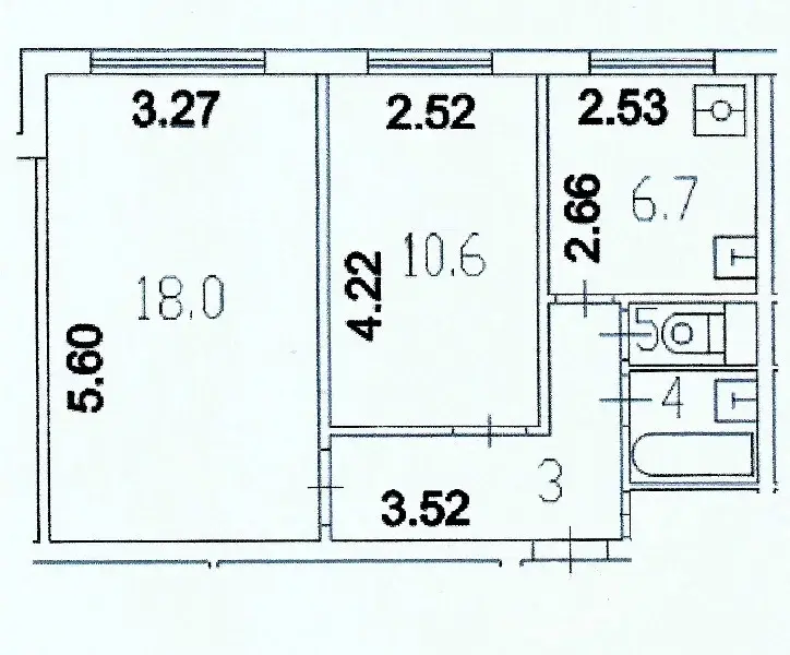 Схема квартира 93 серия