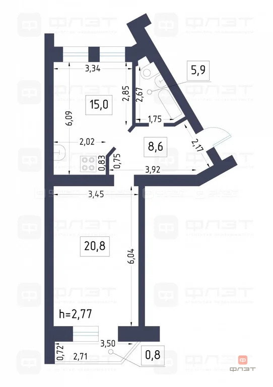 Продажа квартиры, Казань, ул. Чистопольская - Фото 18