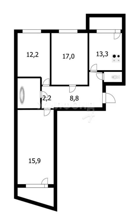 Продажа квартиры, Новосибирск, ул. Вертковская - Фото 13