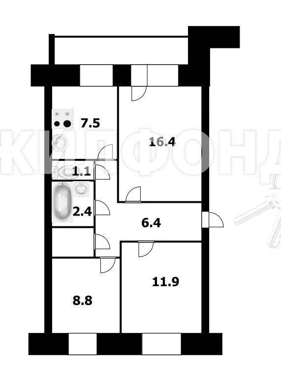 Продажа квартиры, Новосибирск, ул. Вересаева - Фото 10