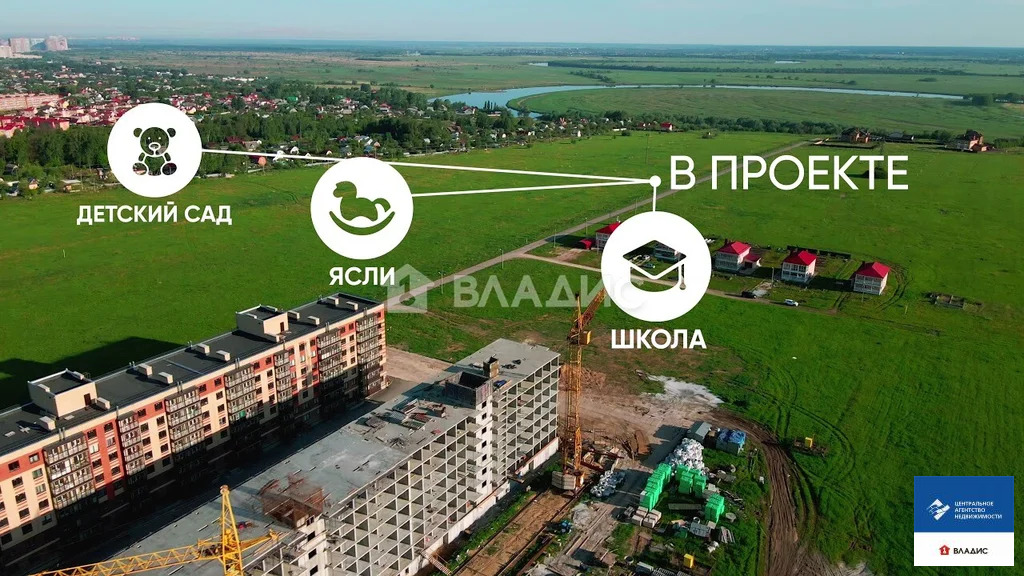 Продажа квартиры, Дядьково, Рязанский район, Малиновая улица - Фото 1