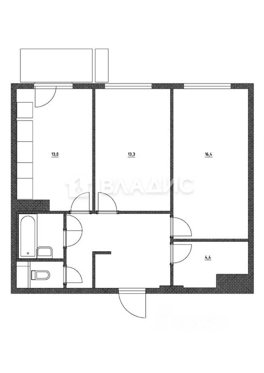 Москва, Береговой проезд, д.5к2, 2-комнатная квартира на продажу - Фото 12