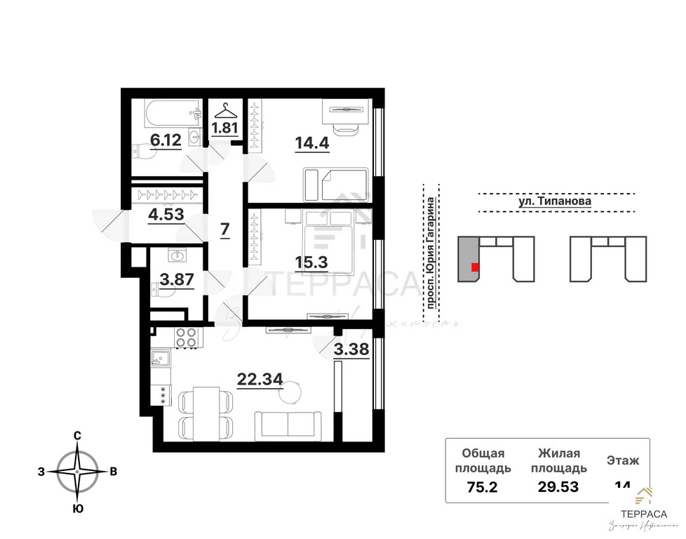 Продажа квартиры в новостройке, ул. Типанова - Фото 8