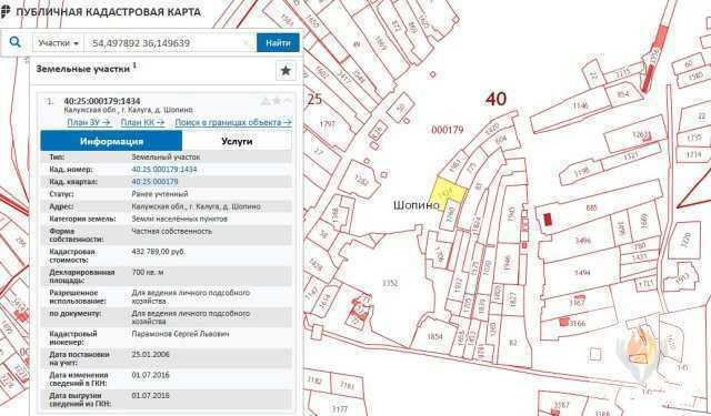 Кадастровая карта калужской области официальный сайт