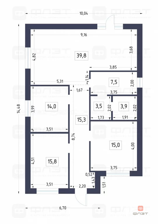 Продажа дома, Шушары, Высокогорский район, ул. Юбилейная - Фото 3
