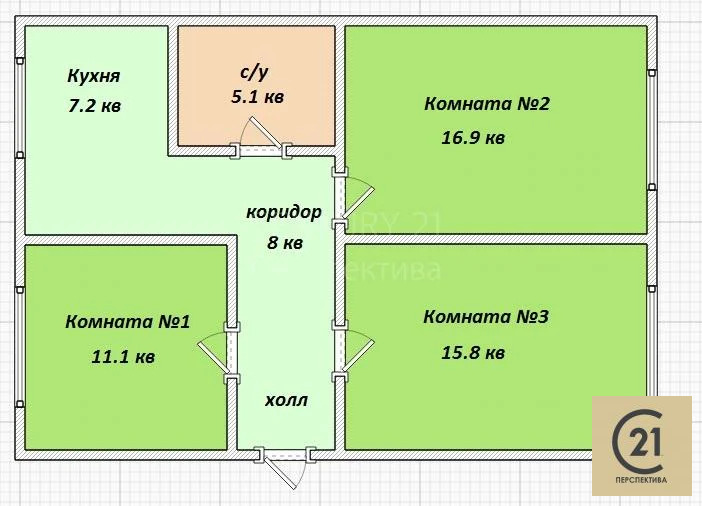 Продажа квартиры, Люберцы, Люберецкий район, Октябрьский пр-кт. - Фото 1