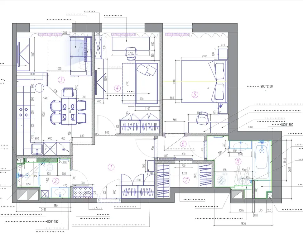 Аренда 2х к.кв. в ЖК Сердце Столицы - Фото 2