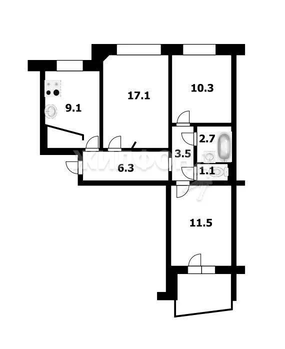 Продажа квартиры, Новосибирск, ул. Сухарная - Фото 13