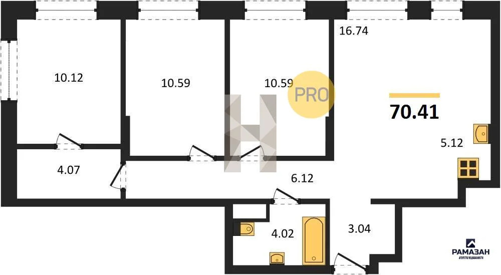 Продажа квартиры в новостройке, Казань, м. Проспект Победы, ул. ... - Фото 1