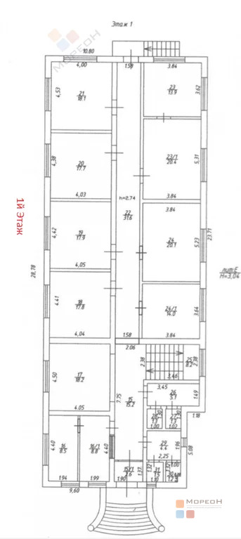 Помещение на 1 этаже с ремонтом и кабинетами, 300 м - Фото 0