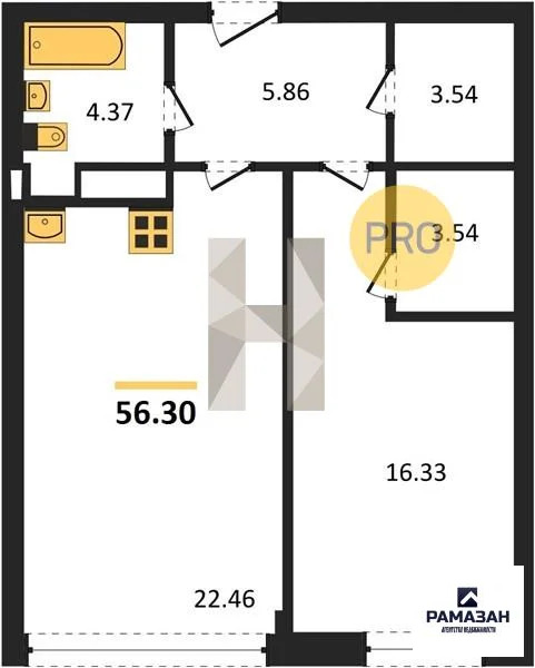 Продажа квартиры в новостройке, Казань, Генерала Ерина ул. - Фото 1