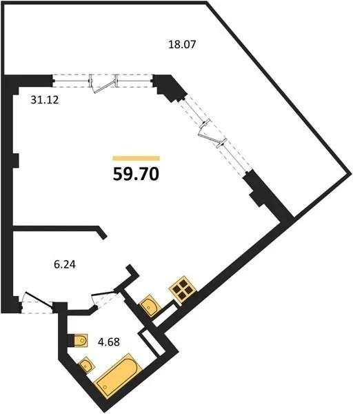 Продажа квартиры в новостройке, Севастополь, ул. Летчиков - Фото 1