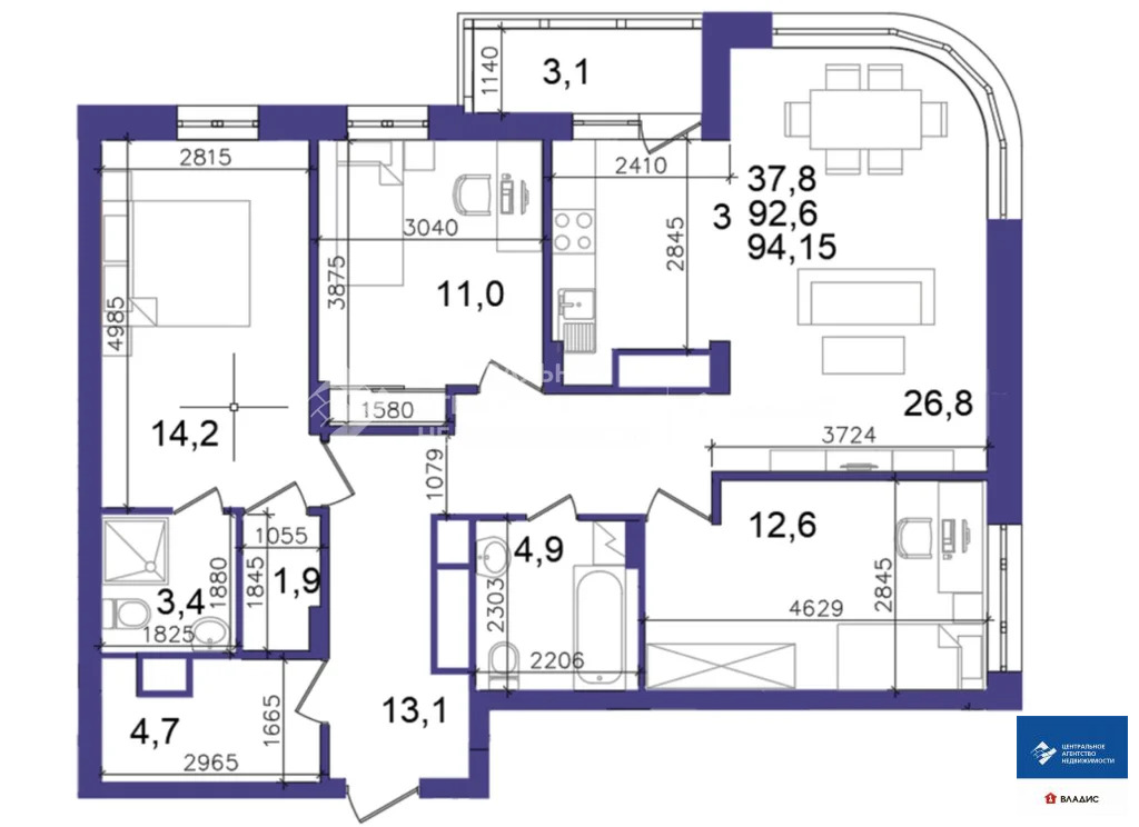 Продажа квартиры, Рязань, ул. Быстрецкая - Фото 23