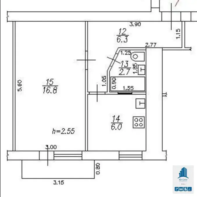 Цмр Продаю 1к.кв. по ул.Красной район Универмага "Краснодар" - Фото 15