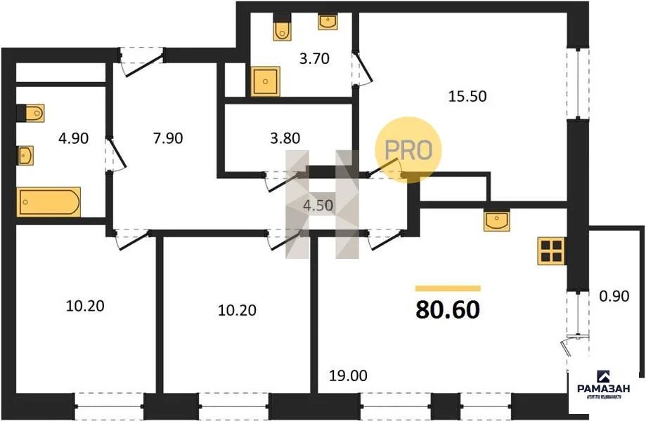 Продажа квартиры в новостройке, Казань, м. Горки, ул. Родины - Фото 1