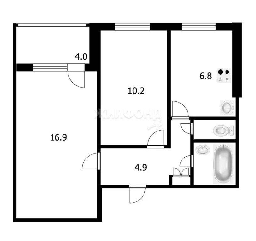 Продажа квартиры, Новосибирск, ул. Есенина - Фото 10