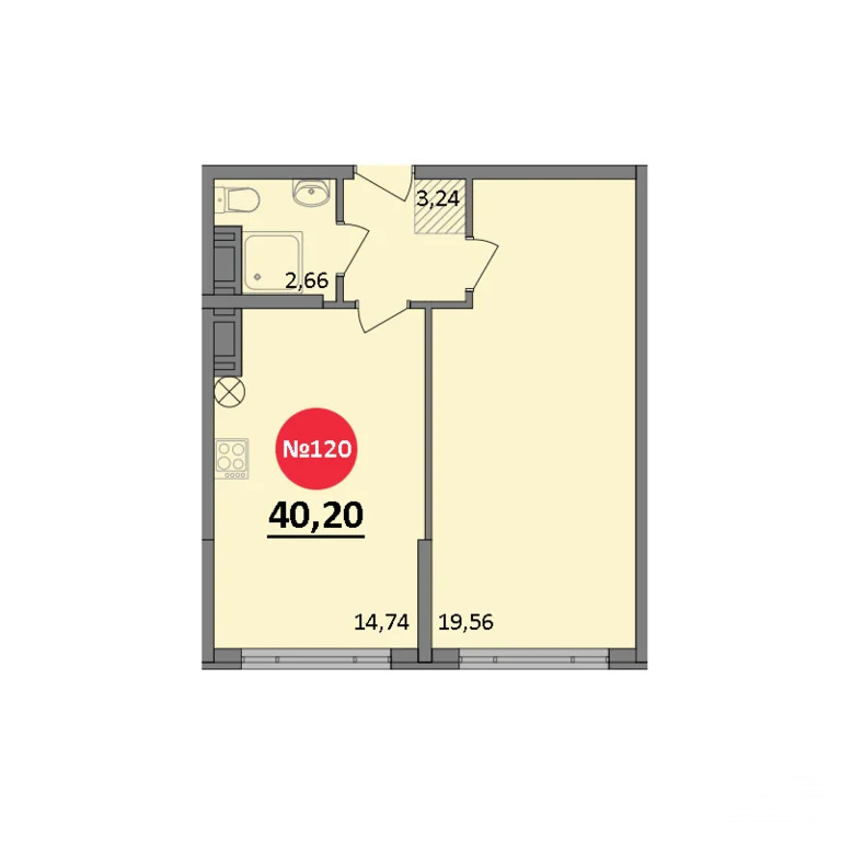 Продажа квартиры в новостройке, Черноморское, Черноморский район, ул. ... - Фото 1