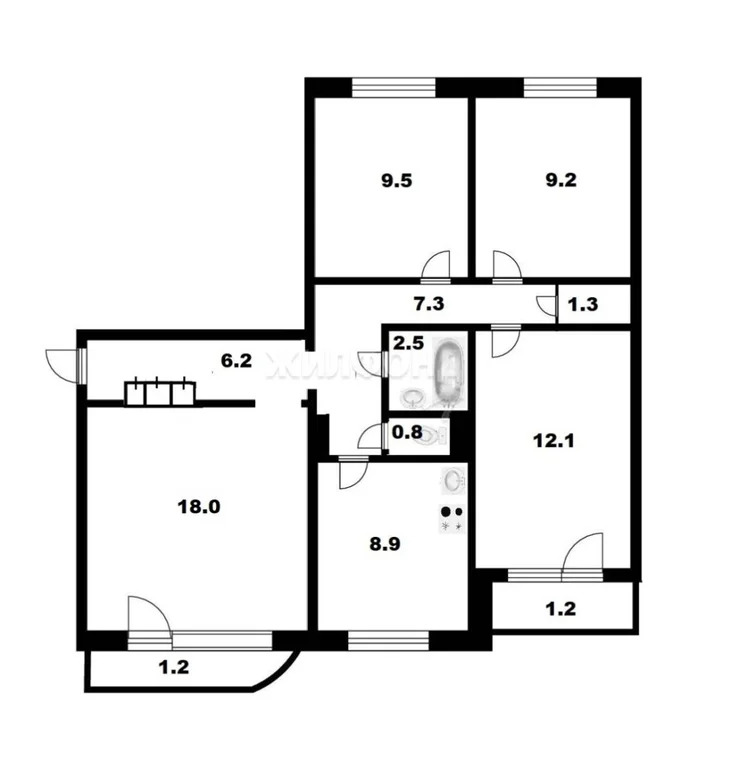 Продажа квартиры, Новосибирск, ул. Связистов - Фото 25